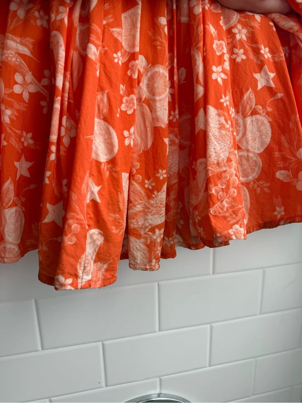Agua Bendita Fairy Mita Maxi Dress | Patchwork Bird & Citrus Print | Size M - Picture 12 of 16